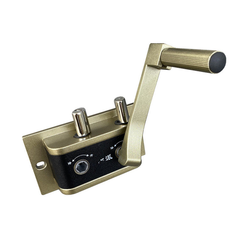 室内双杆晾衣架摇杆手摇器晒衣架升降器手动摇把摇手器内置钢丝绳