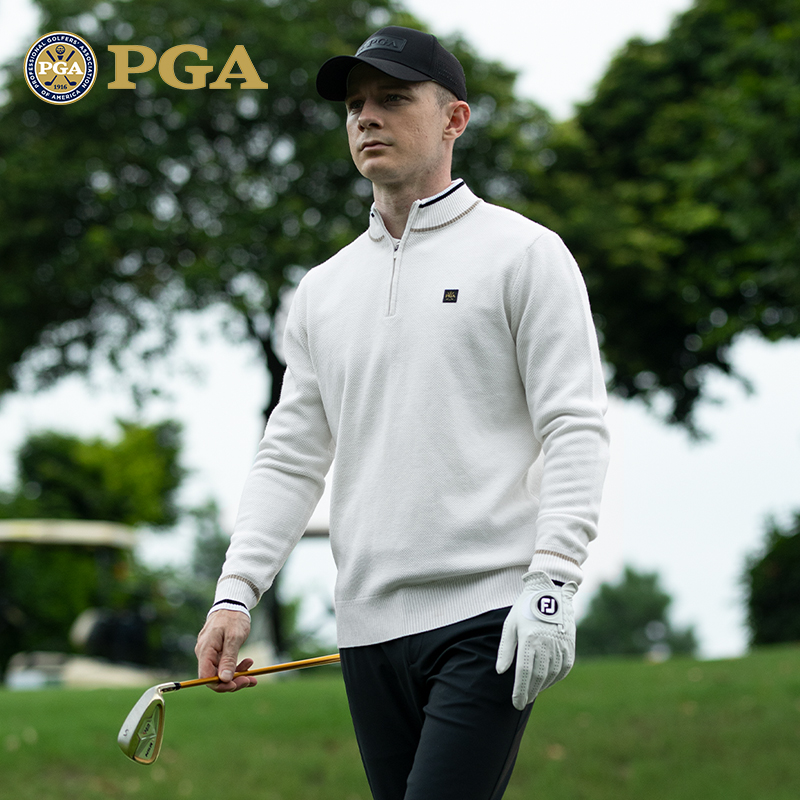 PGA高尔夫服装男士羊毛外套高端