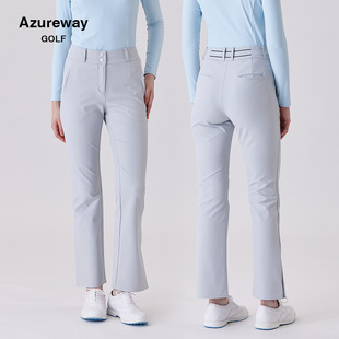 乐为高尔夫裤子golf女装长裤秋冬新品进口面料双层挺阔有型高腰裤