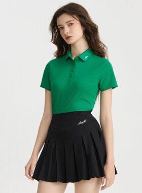 AW高尔夫女装POLO衫短袖速干显瘦