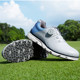 golf球鞋 高尔夫男鞋 防侧滑鞋 子 2022新品 带高端休闲鞋 钉防水旋钮鞋