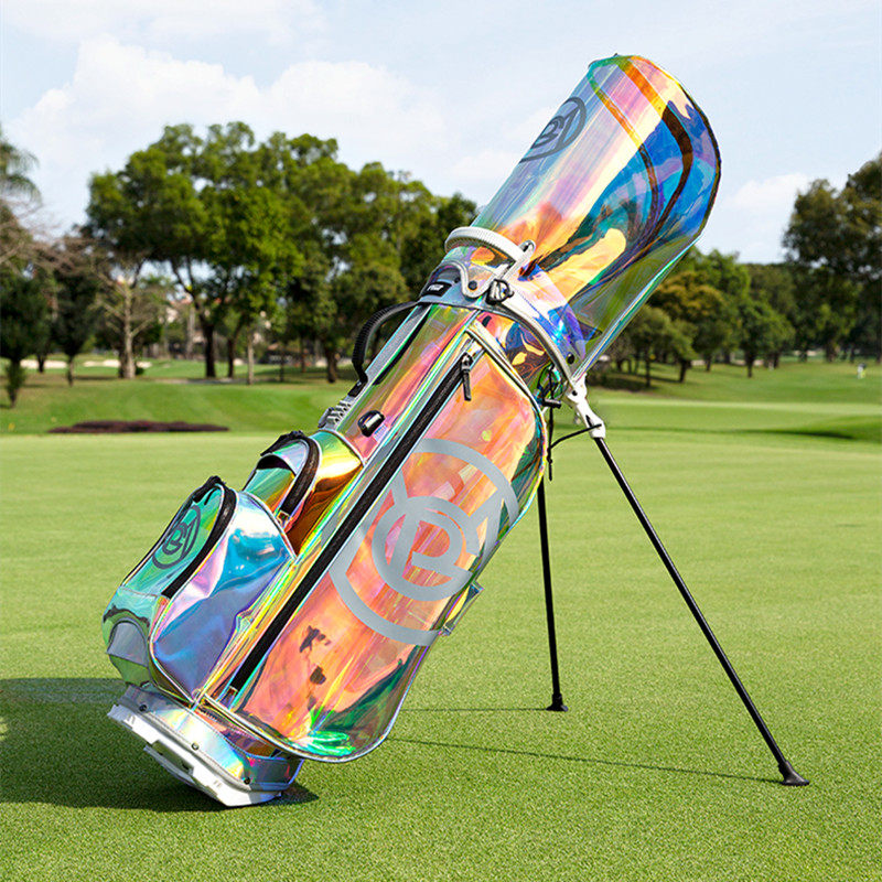 新品高尔夫球包韩版炫彩女士GOLF支架包轻便实用双肩包球杆包球袋