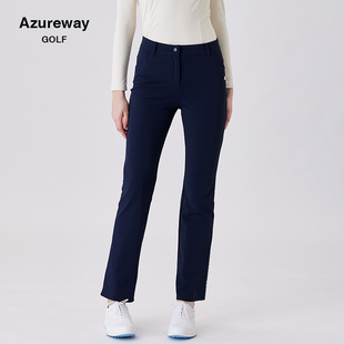 golf女裤 韩式 时尚 AW高尔夫女装 秋高腰长裤 子2024新款 休闲直筒裤 裤