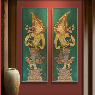 安美玄关泰式可定制复古装饰画