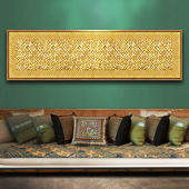 东南亚风情泰式 饰画酒店餐厅金甲壁画傣族客厅玄关挂画 spa会所装