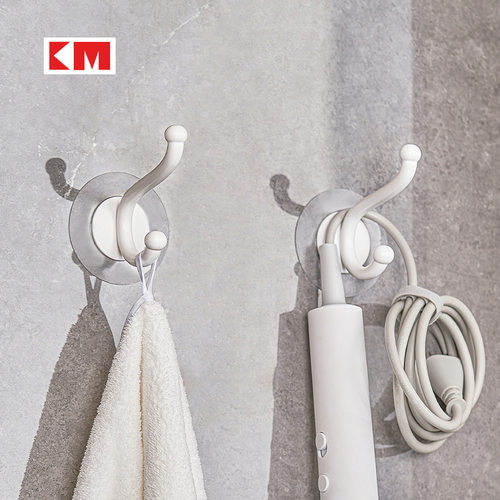 法式奶油风挂衣钩免打孔挂衣架浴室墙上壁挂门后进门玄关衣帽粘钩