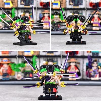 黑袍三头九刀流索隆积木