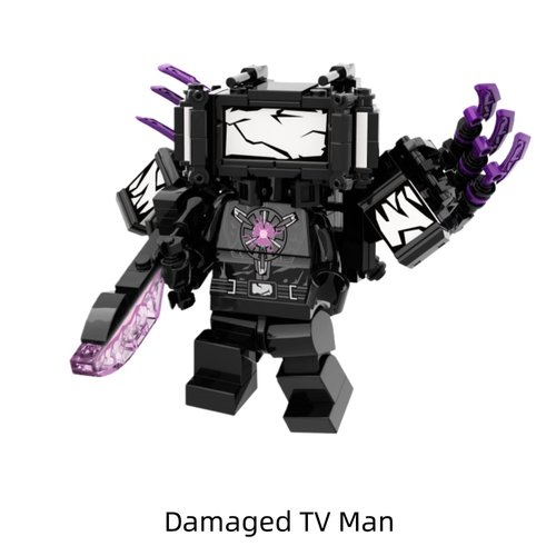 超可动马桶人战损泰坦电视人Gman