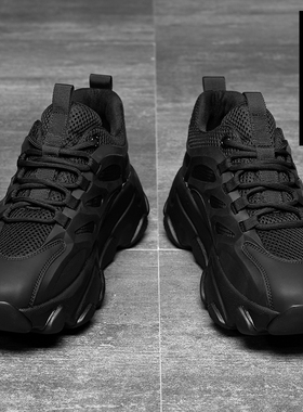 新款特大码男鞋45冬季加绒46休闲47跑步运动鞋48黑色老爹鞋49加宽
