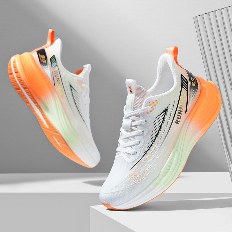 特大码运动鞋男款加宽加肥老爹鞋户外跑步鞋透气网面鞋子2026春款