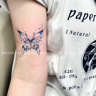 INKSOUL蓝绡仙蝶谢霆锋应援贴