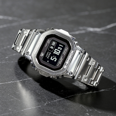 卡西欧手表男G-SHOCK金属小方块光能电波蓝牙MIP液晶屏GMW-BZ5000