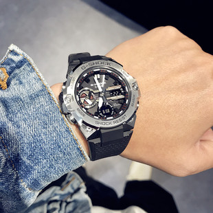 GST SHOCK金属蓝牙太阳能 B400 卡西欧手表男钢铁之心王一博同款