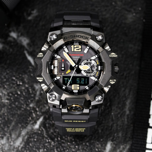 卡西欧CASIO手表男三代大泥王蓝牙电波太阳能蓝宝石GWG-B1000/TLC