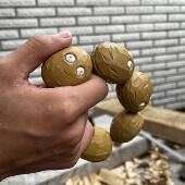 kevin 木头木雕文玩核桃坚果墙手串手工雕刻盘玩手串