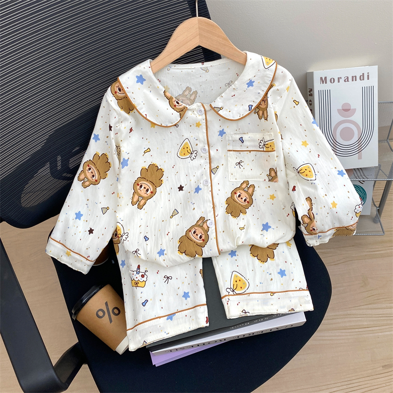 拉布布云朵棉春秋儿童睡衣家居服