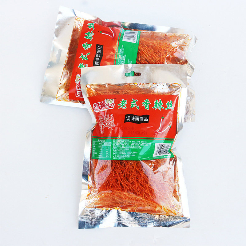 老式香辣丝香酥金丝条辣条8090怀旧儿童零食香辣味麻辣丝宿舍校园