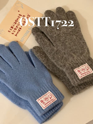 OSTT1722〈冬日雪人手套〉原创SweetWinter系列暖冬ins保暖五指手