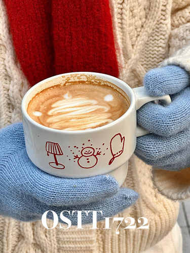 OSTT1722 〈冬日雪人马克杯〉原创SweetWinter系列咖啡牛奶陶瓷杯