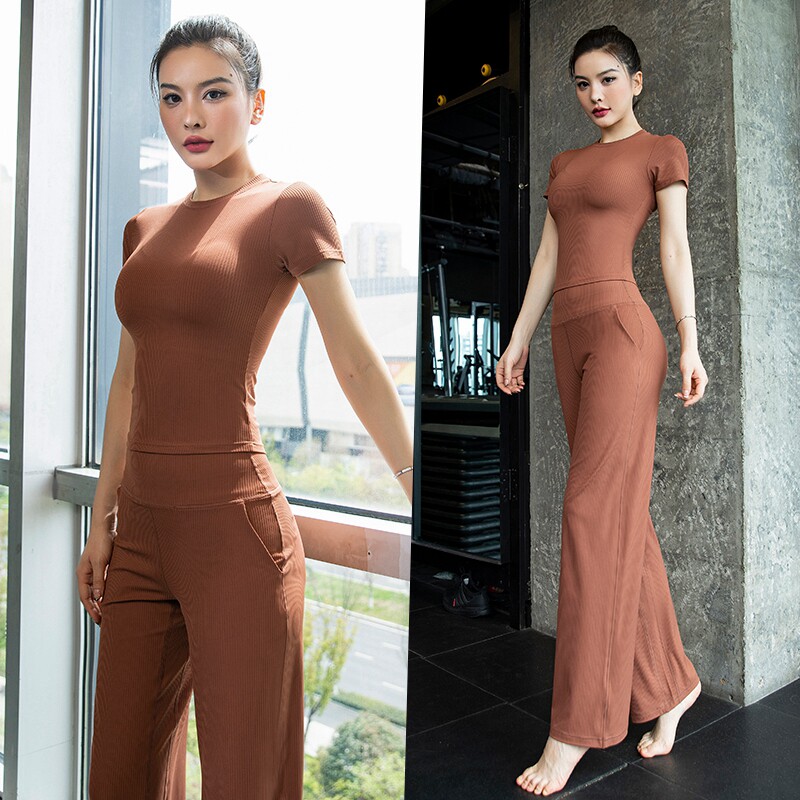 瑜伽服女2025新款夏季薄款显瘦速干衣高级感健身房跑步运动套装女,运动服/休闲服装,健身衣,淘宝优惠券,粉丝福利购,淘宝优惠卷