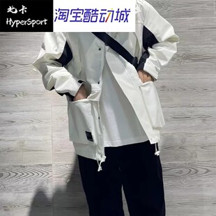 米白色AMJ23320 New 休闲连帽梭织夹克外套男款 FW22 CIC Balance