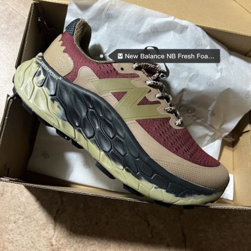 New Balance v3网布减震耐磨 低帮 越野跑步鞋男款褐绿色MTMORNAD