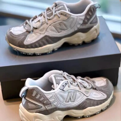 NewBalanceNB703织物人造革猪皮舒适生活休闲鞋女款灰色WL703GGB