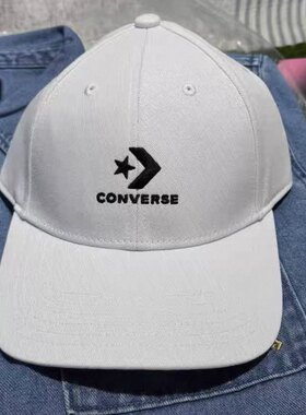 Converse匡威新男女款运动棒球帽黑白休闲鸭舌帽10022130-A02