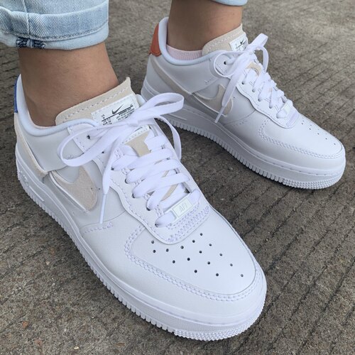 Nike Air Force 1 Inside Out 断钩低帮板鞋 女款 红蓝898889-103