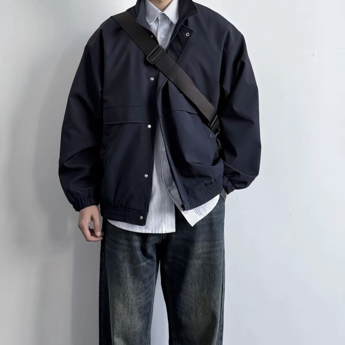 New Balance舒适耐穿休闲简单纯色长袖夹克 男款 黑色AMJ51382-BK