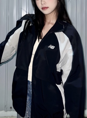 New BalanceFW24 经典Logo简约时尚多口袋工装夹克黑NAE33111-BK