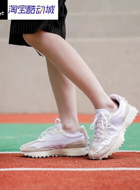 New Balance NB 327 复古 轻便 低帮跑步鞋女款白灰拼接WS327SFD