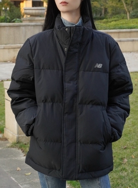 New Balance 运动立领宽松无弹加绒羽绒服 男 AMJ43375-BK-TAG