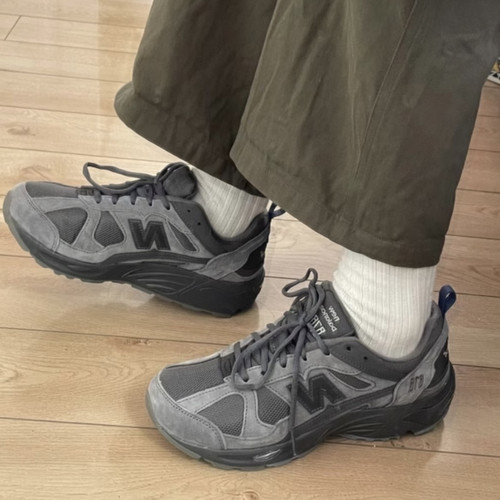 New Balance NB 878 网布翻毛皮 运动休闲鞋黑色CM878MB1