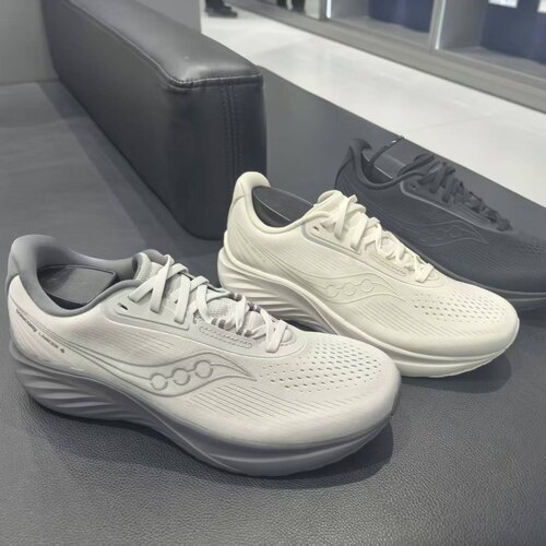 Saucony LANCER枪骑 4 训练舒适竞速跑步鞋 男款  白色S28257-1