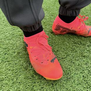PUMA彪马人造草坪 AG FG 减震耐磨 足球鞋 男款 红色 107715-03