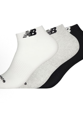 New Balance 简约舒适柔软短袜 男女同款 3双装LAS51422-WM