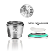 雀巢咖啡胶囊壳配件不锈钢滤网密封胶圈滤网网片盖子