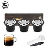 icafilas 兼容nespresso雀巢咖啡机咖啡胶囊壳循环重复使用不锈钢