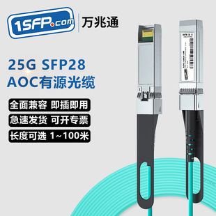 AOC有源光缆OM3 直连线堆叠线缆 25G光纤线SFP28 代光模块 高速传输 兼容华为华三思科Intel Mellanox