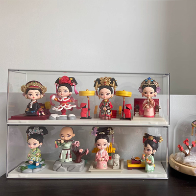 甄嬛传盲盒展示架亚克力手办立牌摆件拉布布透明防尘labubu收纳盒