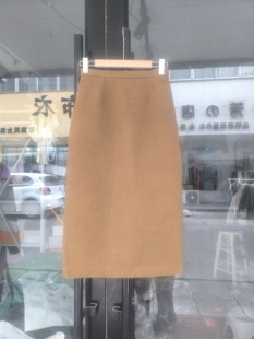 2025冬装新款韩版时尚百搭显瘦呢子包臀裙女中长款半身裙下装裙子