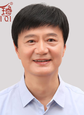 瑞琦真人发丝中老年递针手织短发