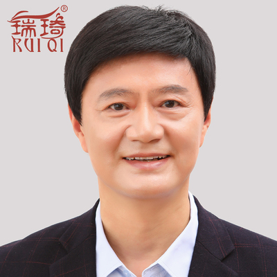 男士帅气全手织地中海风秃顶假发