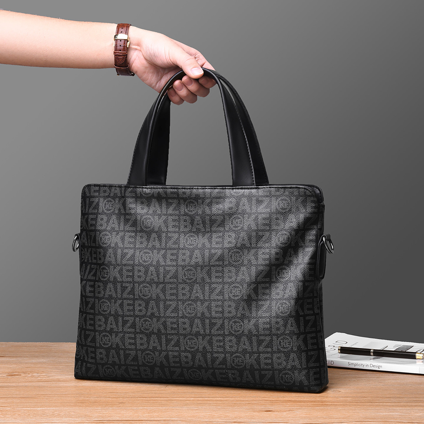 牛皮公文包男款商务高级防水斜挎包年轻简约风休闲轻便手提电脑包,箱包皮具/热销女包/男包,男士包袋,淘宝优惠券,粉丝福利购,淘宝优惠卷