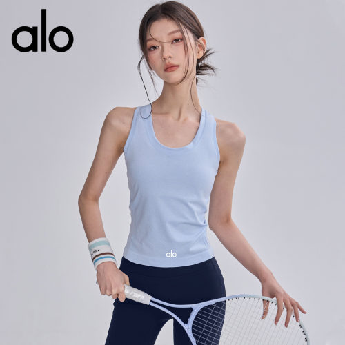 AIo速干无袖运动背心女透气休闲瑜伽服工字美背跑步弹力健身衣新
