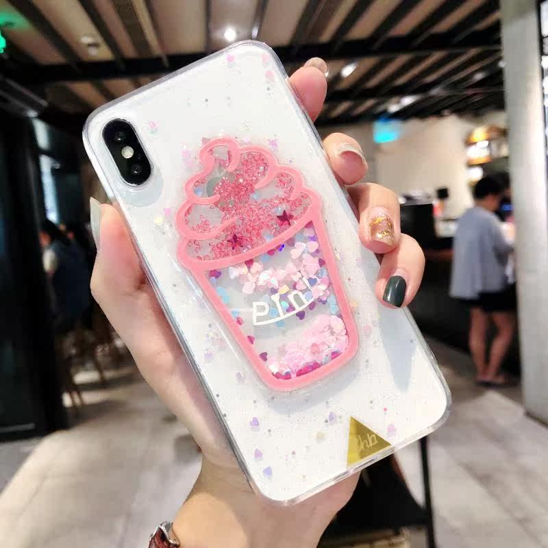 .ice cream Glitter powder Soft shell 6splus Apple Mobile phone shell iPhone7/8plus Female models All inclusivein the 3C Digital Accessories, Cell Phone Accessories , Phone Protection Case/Shell  category - from Buy2taobao.com to provide professional Taobao agent buy service
