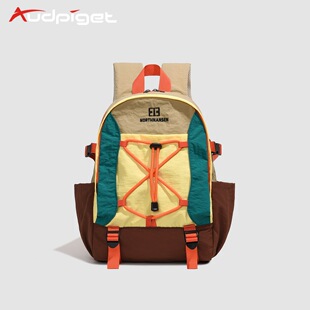 高颜值多功能户外休闲双肩包男女徒步登山旅行包外出便携小型背包