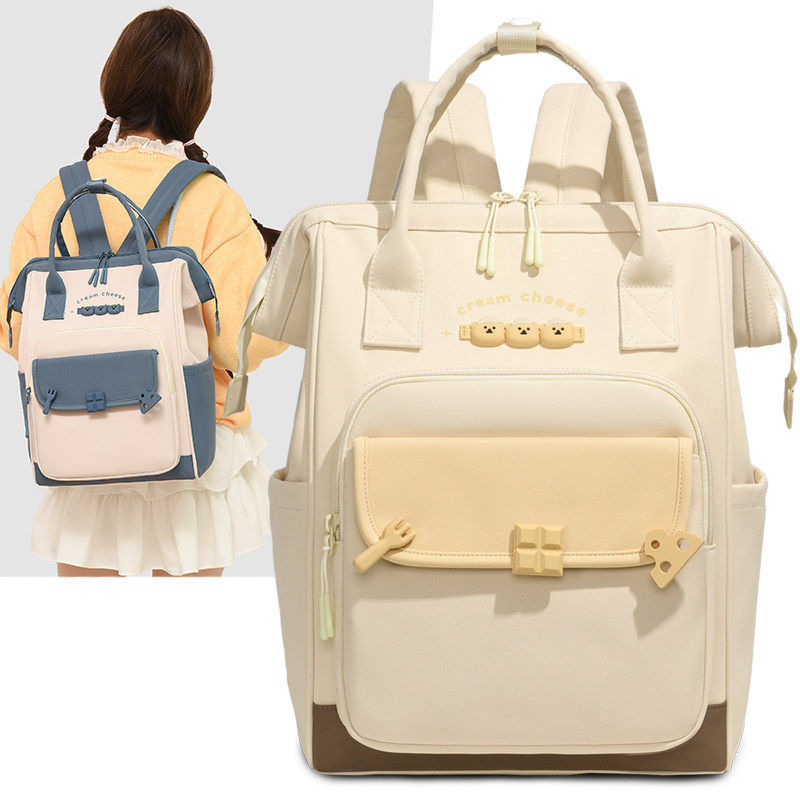 母婴大容量多功能轻便手提带娃双肩妈咪包新款外出便携待产背包女