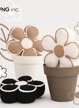 LIVING inc.种花得花 异形沙发抱枕网红ins靠垫花朵坐垫墩床靠枕